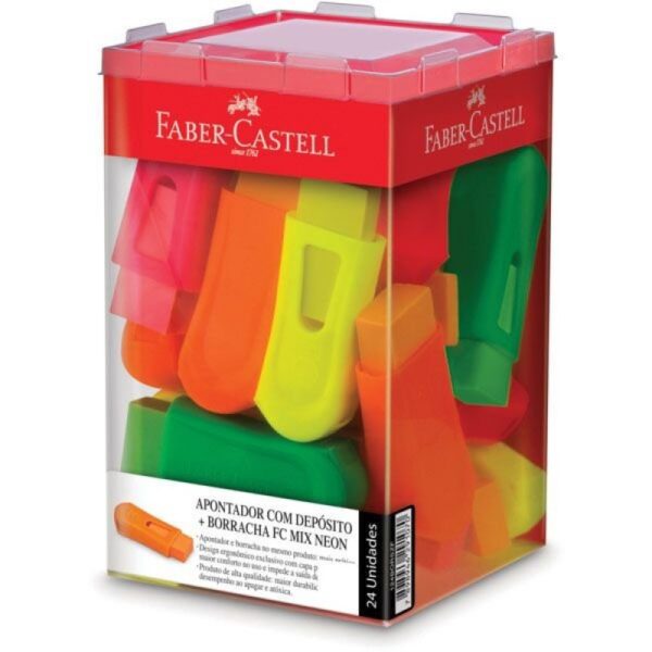 APONTADOR FABER CASTELL COM BORRACHA