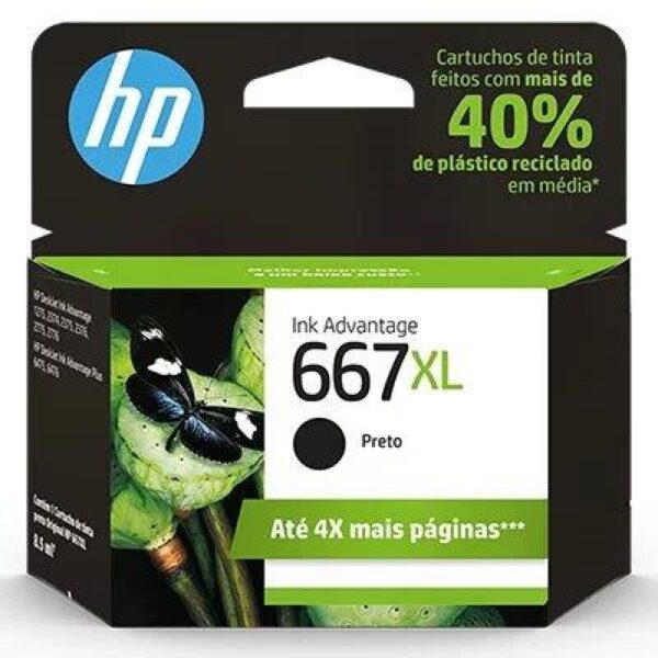 CARTUCHO HP 667 XL PRETO