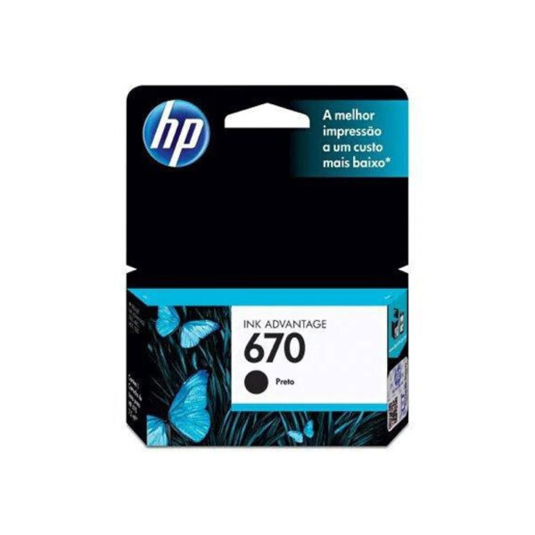 CARTUCHO HP 670 PRETO