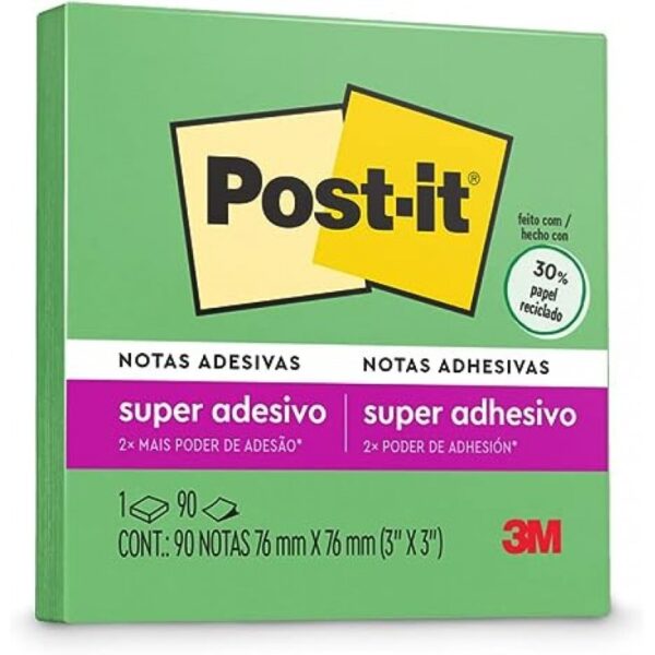 POST-IT SUPER ADESIVO 76 MM X 76 MM