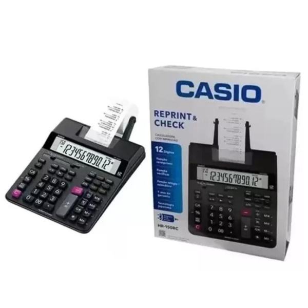 CALCULADORA DE MESA C/BOBINA HR150 CASIO