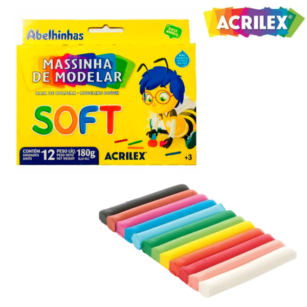 MASSA DE MODELAR SOFT - ACRILEX