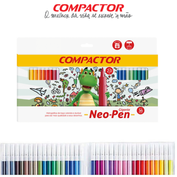 CANETINHA NEO-PEN GIGANTE 36 CORES