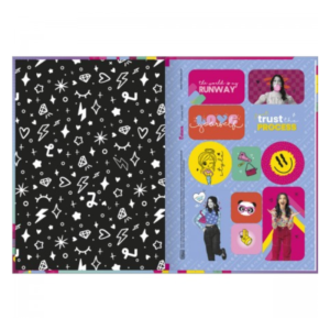 CADERNO BROCHURA 80 FOLHAS 1/4 LULUCA