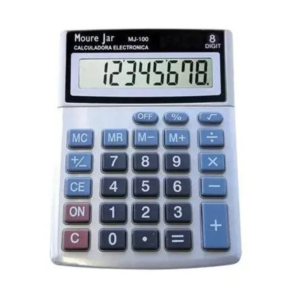 CALCULADORA DE MESA MJ-100 8DIGITOS BATERIA