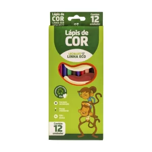 LAPIS DE COR LEO&LEO LINHA ECO 12 CORES